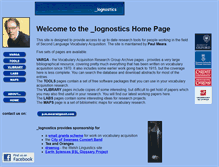 Tablet Screenshot of lognostics.co.uk